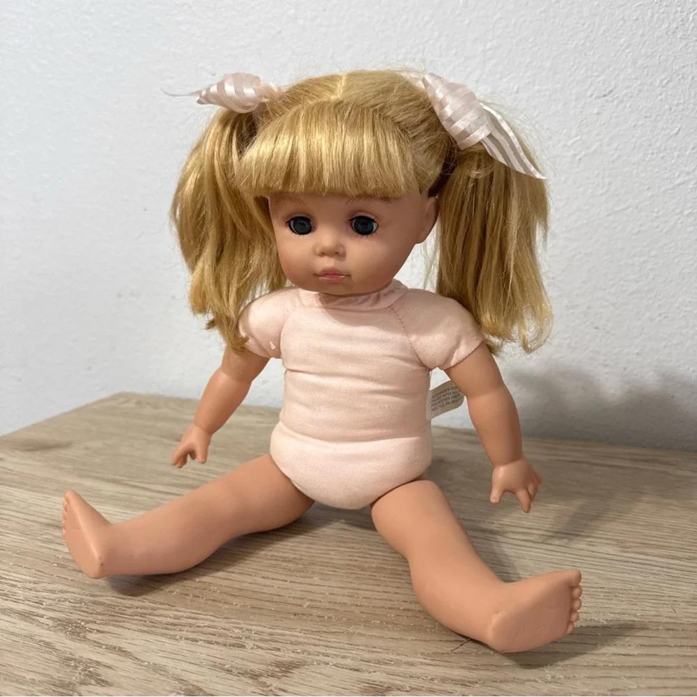 Alexander Doll Co 14” Blonde Vinyl Doll 1999 Vintage Pigtails‎ Sleepy Eyes